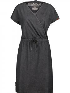 Платье до колена alife and kickin, черный деним