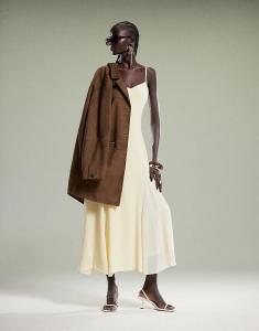 Платье макси Forever New лимонного цвета с разрезами