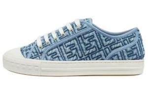Кроссовки Domino Denim Low Top Women's FENDI, синие