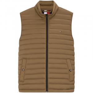 Tommy Hilfiger Мужская пуховая жилетка цвета хаки, Khaki GWJ