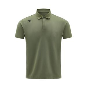 Тренировочная футболка Polo мужская DESCENTE, зеленый
