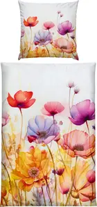 Комплект постельного белья , цветной, 1x 155x220 см + 1x 80x80 см Erwin Müller