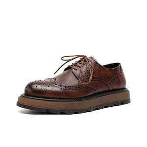 KACHILANG Мужские повседневные туфли мужские низкие черно-коричневые коричневые, цвет Brown