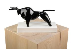 Скульптура KUNSTLOFT, 28x16x10 см, черный