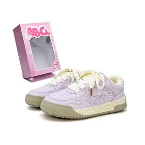 Низкие кроссовки для скейтбординга с амортизацией и поддержкой. Женская коробка ABCIO, Taro Paste Purple