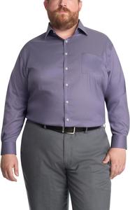 Мужская рубашка Michael Kors, дорожная, эластичная, большого размера (для больших и высоких), Purple Haze