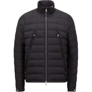 Moncler Алуфит короткая куртка с капюшоном, Black
