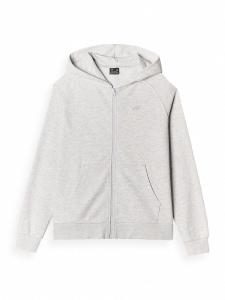 Спортивная толстовка с капюшоном на молнии 4F, пятнистый серый