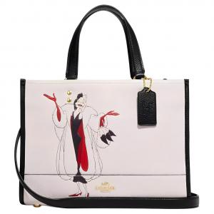 Дисней, Коллаборация Демпси Сумка через плечо из коровьей кожи женская белая COACH