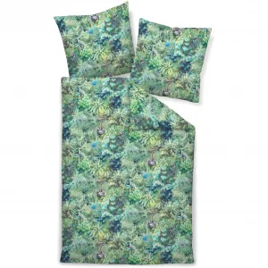 Постельное белье Janine «Mako-Satin45074 06 135X200, 80x80», 6, цвет dschungel