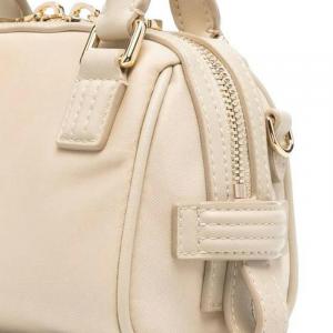 Сумка через плечо мини женская кремово-белая BALLY с деталями из телячьей кожи