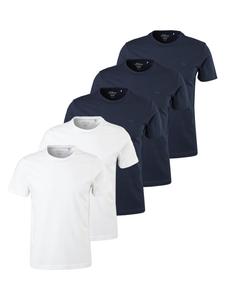 s.Oliver Футболка 'Basic' в крапчатом синем цвете