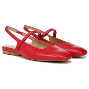 Туфли-балетки с ремешком на пятке Connie mary jane от Naturalizer, crantini red leather
