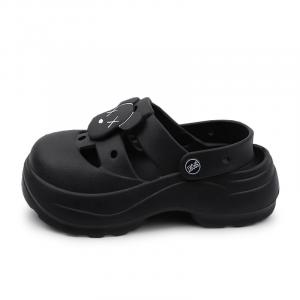 Сабо женские Xmistuo, цвет 8058-9 Black Violent Bear on Black Background