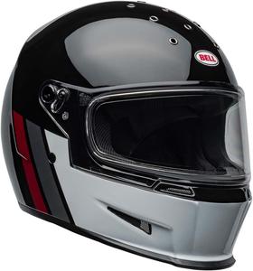Шлем BELL Moto Eliminator Black XS, Gloss Gt Black/White