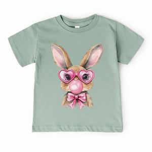 Футболка с принтом Bunny sunglasses bubblegum The Juniper Shop, Seafoam