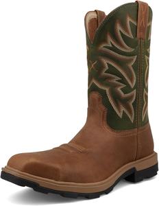 Ботинки Twisted X Men's 11 с вставкой Nano Composite Toe, легкие X Western, оливковый