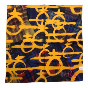 Vivienne Westwood Хлопковый шелковый шарф унисекс желтый, Yellow