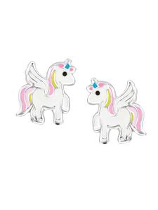 Schmuck23 Серьги с единорогами, серебро 925 пробы, различных цветов