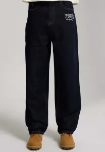 Джинсы свободного кроя с вышитой пантерой Ed Hardy, Indigo