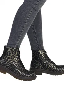 Ботильоны на платформе Rieker, Animalier