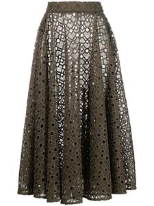 Atu Body Couture юбка с перфорацией, зеленый