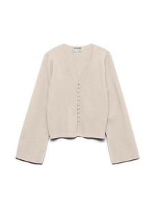 VERO MODA Кардиган 'VMAWHANNA' вязаный, светло-бежевый