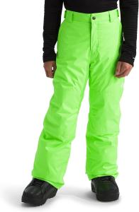 Утепленные брюки Freedom для мальчиков THE NORTH FACE | Водонепроницаемые, подходят для катания на лыжах и сноуборде, гетры, регулируемая талия, карманы на молнии, Safety Green