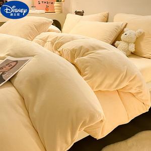 Disney Пододеяльник из молочного велюра 220х240 см, двусторонний, утепленный, цвет Milkshake Yellow