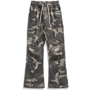 Брюки Casual Unisex утепленные с флисовой подкладкой расклешенные Jeep, хаки