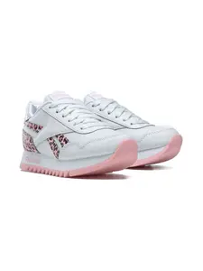 Кроссовки Royal Classic Jogger 3 Platform с леопардовым принтом Reebok Kids, белый