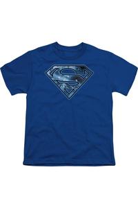 Футболка с коротким рукавом для детей "Супермен на льду" Gildan, синий