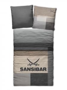 Постельное белье Sansibar Sunrise, серо-коричневый
