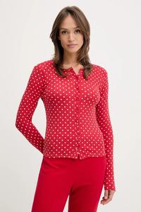 Пижама с длинным рукавом Abercrombie & Fitch, красный