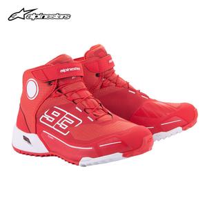 ALPINESTARS PROTECTS Xingalpinestars Maquis Co-Branded мотоциклетные ботинки MM93, Waterproof, Riding Ankle Boots CR-X, красные и белые 3012, размер 46