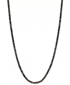 Мужское теннисное ожерелье Effy с черными бриллиантами 20 дюймов (16-5/8 карата) из 14-каратного золота Effy Collection, gold