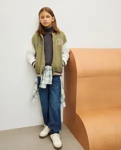 Детская бомберная толстовка с капюшоном Kids El Corte Inglés, зеленый