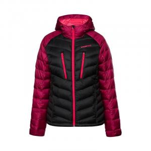 Женский пуховик Trangoworld, цвет black/tomato red/pink
