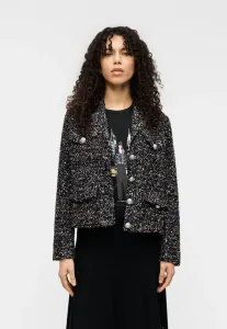 Пиджак с пуговицами спереди и функциональными карманами Dkny, Black/Shiny Silver-Coloured