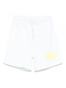 Шорты с логотипом MSGM Kids, белый