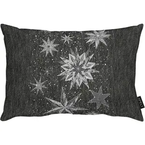 Декоративная подушка 5843 Apelt, Anthrazit, silberfarben + Sterne
