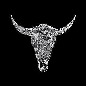 Кантри-музыка хиты всех времён — мужская толстовка с круглым вырезом Word Art LA Pop Art