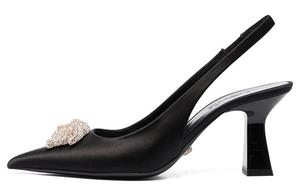 Туфли женские Versace на высоком каблуке, черный