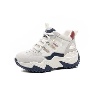 Chibang Женские легкие массивные кроссовки лоу-топ бежево-голубые, цвет Beige Blue