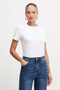 Хлопковая футболка Pinko, белый