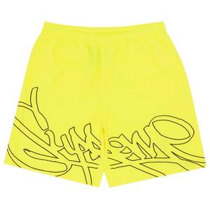 Шорты Supreme Tag Water Short, желтый