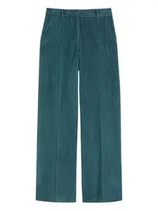 Брюки из вельветового хлопка Weekend Max Mara, синий