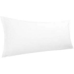 Наволочки на молнии из египетского хлопка для волос и кожи 20 x 60 дюймов PiccoCasa, белый