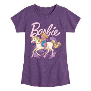 Футболка с принтом для девочек 7-16 лет в стиле вестерн Barbie, Heather Purple