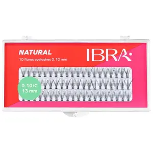 Пучки ресниц 13 мм, 60 шт./1 упаковка. Ibra Makeup Natural